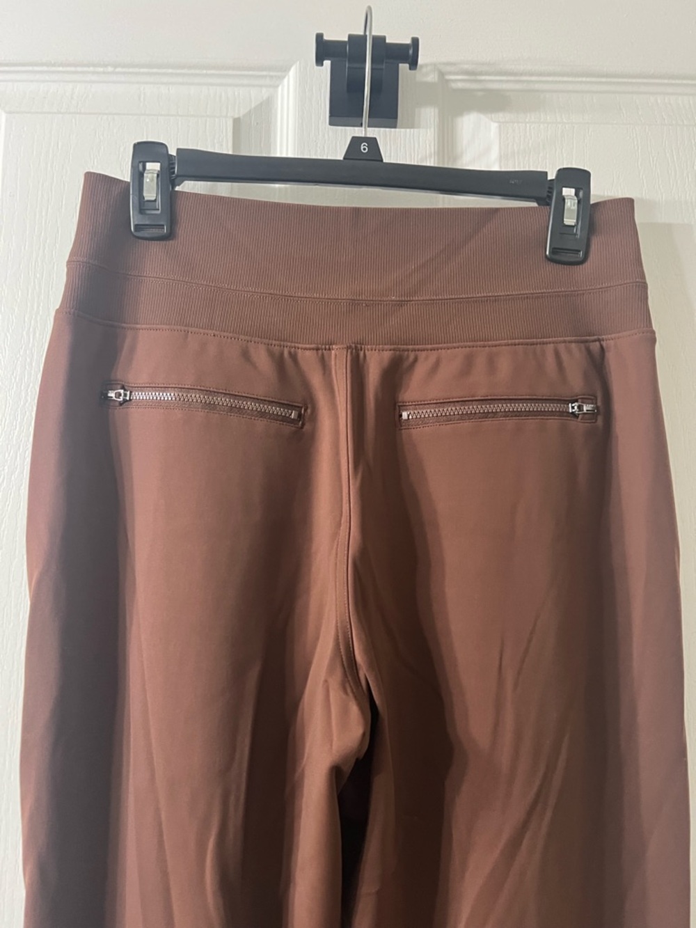 Athleta Venice High Rise Track Chocolate Brown Active Pants - Picture 6 of 7